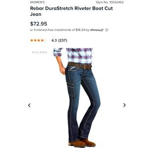 ARIAT Rebar DuraStretch Riveter Bootcut Jeans